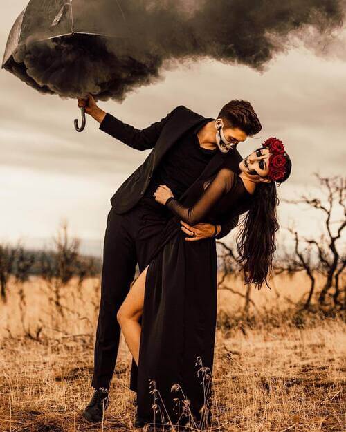 Skeleton couple costume Halloween
