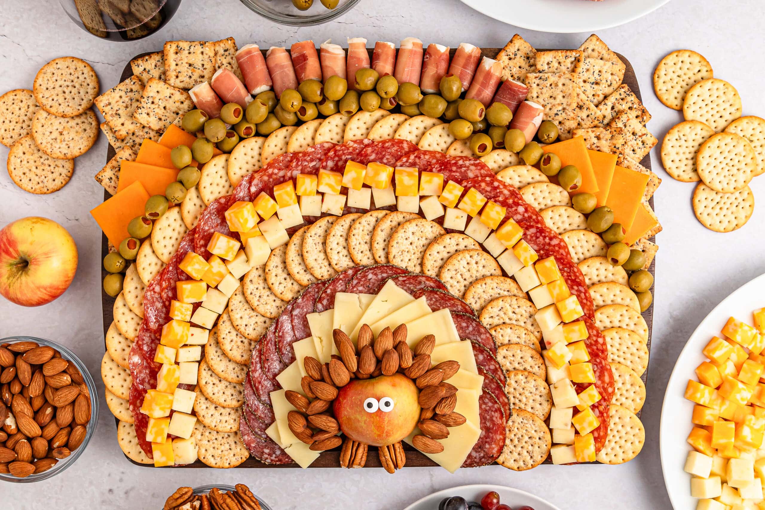 Thanksgiving Turkey Snack Board 1 Thanksgiving Turkey Snack Board