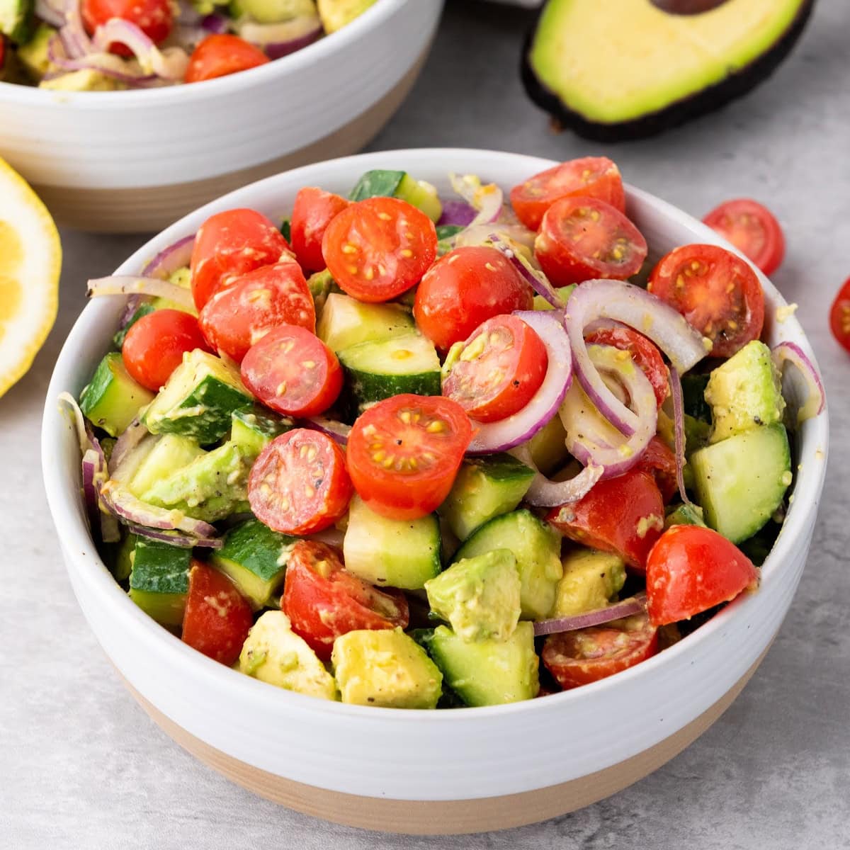 Avocado Salad with Lemon Dressing 1 avocado salad featured image