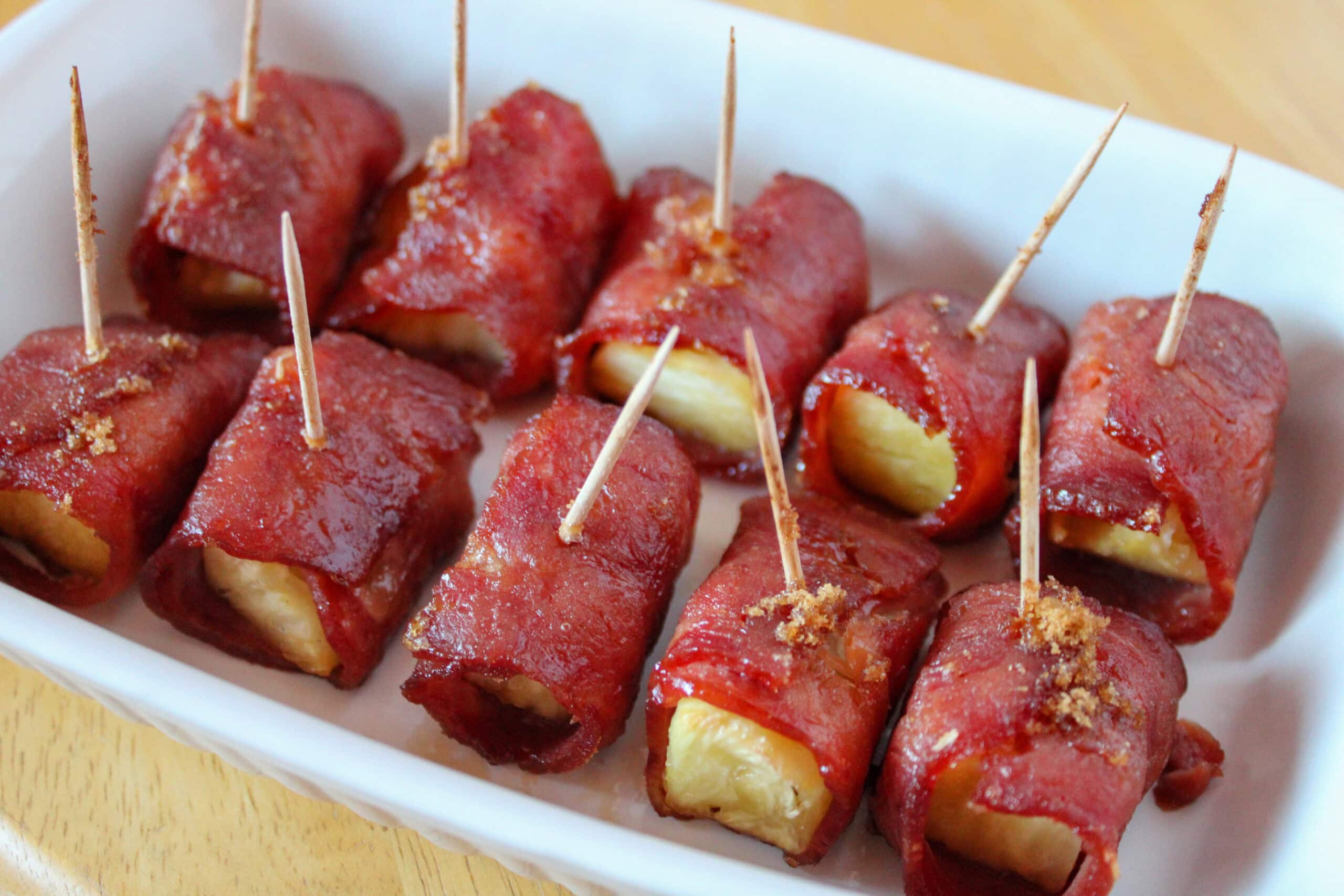 Crispy Bacon-Wrapped Pineapple Bites 1 Crispy Bacon-Wrapped Pineapple Bites