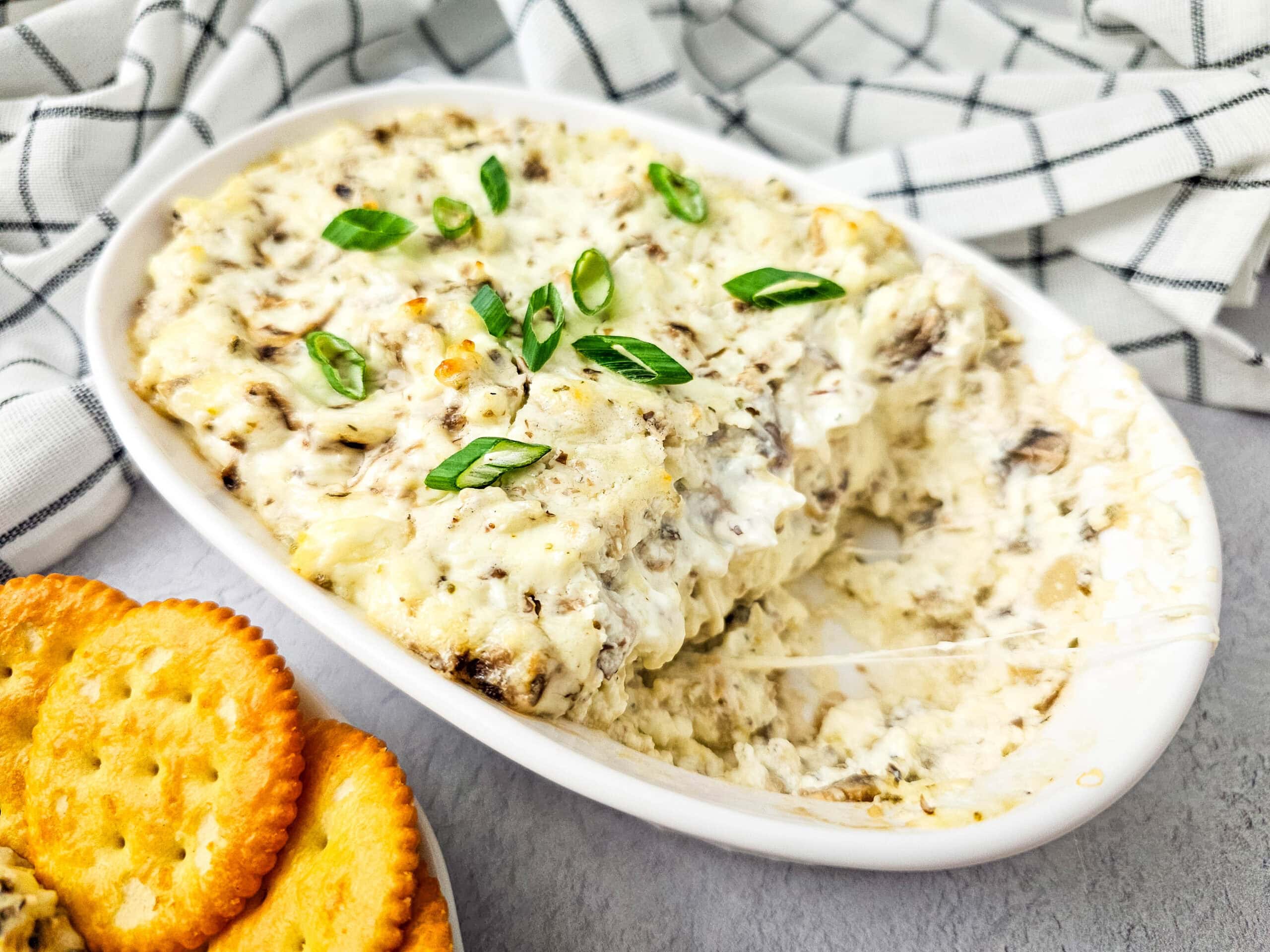Creamy Baked Mushroom Dip 1 Creamy Baked Mushroom Dip