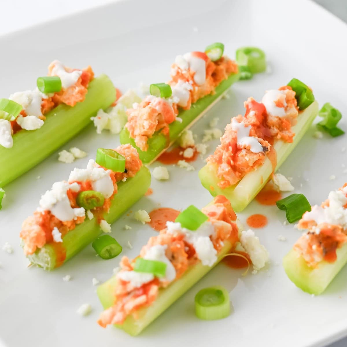 Buffalo Chicken Stuffed Celery 1 buffalo chicken celery sticks featured image