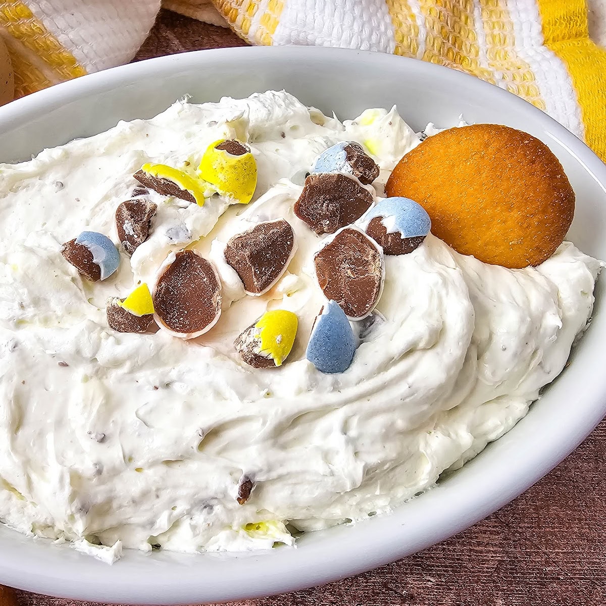 Cadbury Egg Cheesecake Dip 1 cadbury egg cheesecake dip featured image