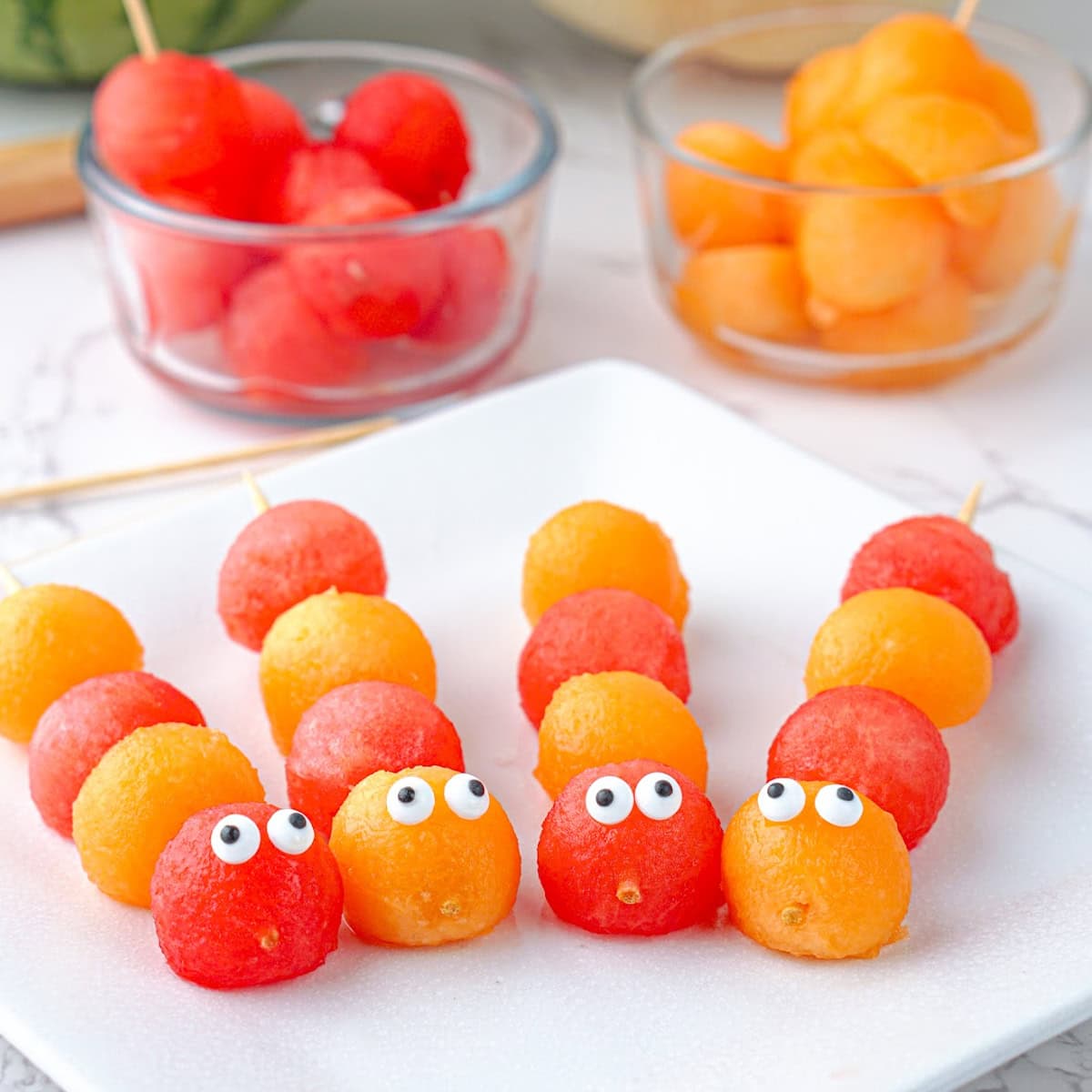 Caterpillar Fruit Kabobs 1 Caterpillar Fruit Kabobs