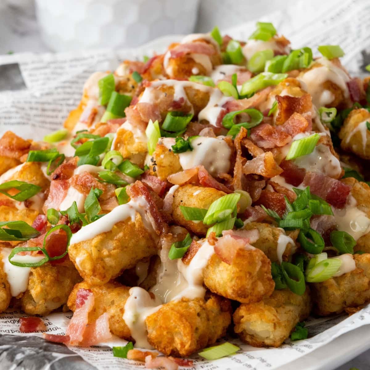 Cheesy Bacon Loaded Tater Tots 1 Cheesy Bacon Loaded Tater Tots