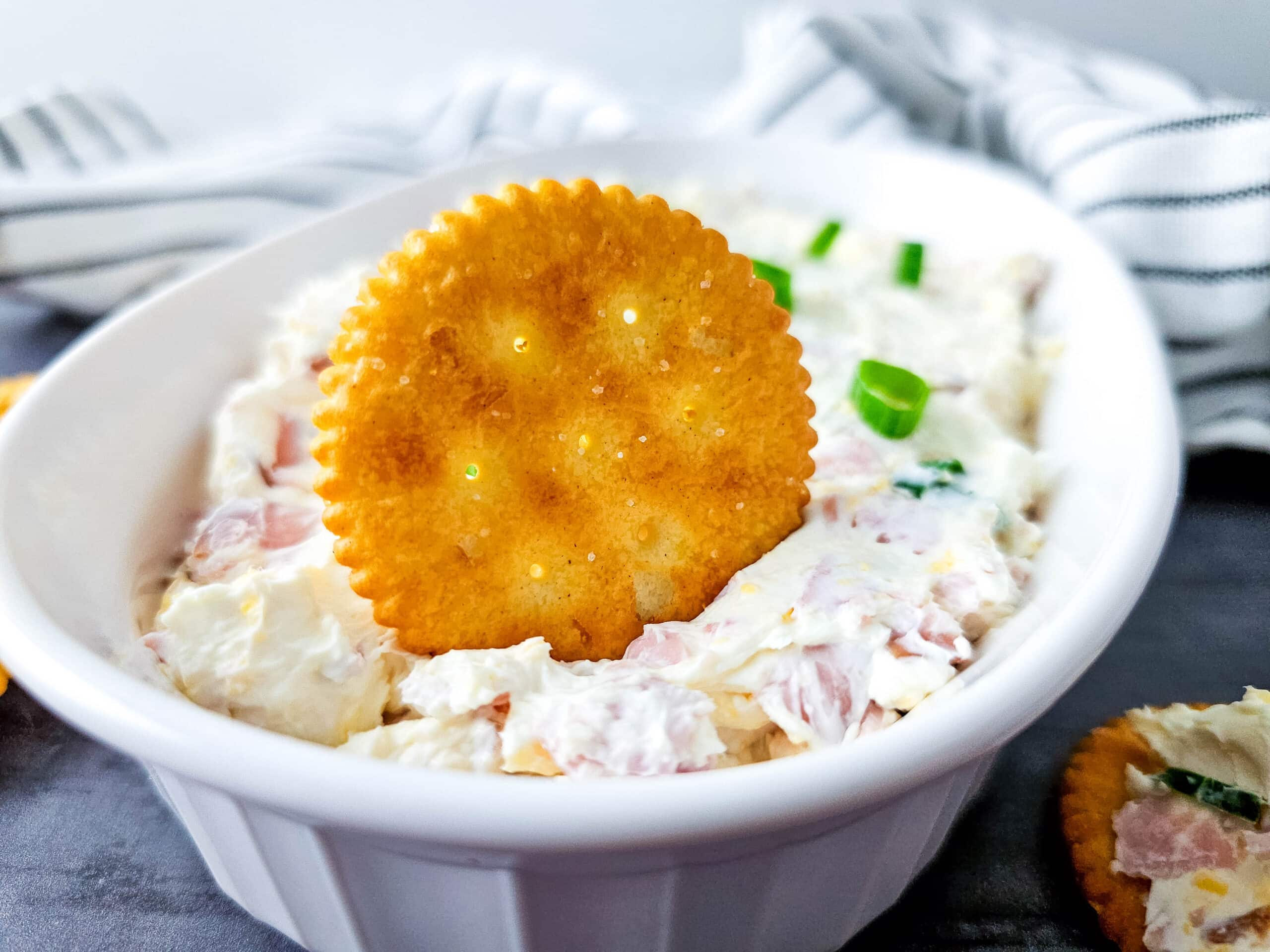 Cold Cheesy Ham Dip 1 Cold Cheesy Ham Dip