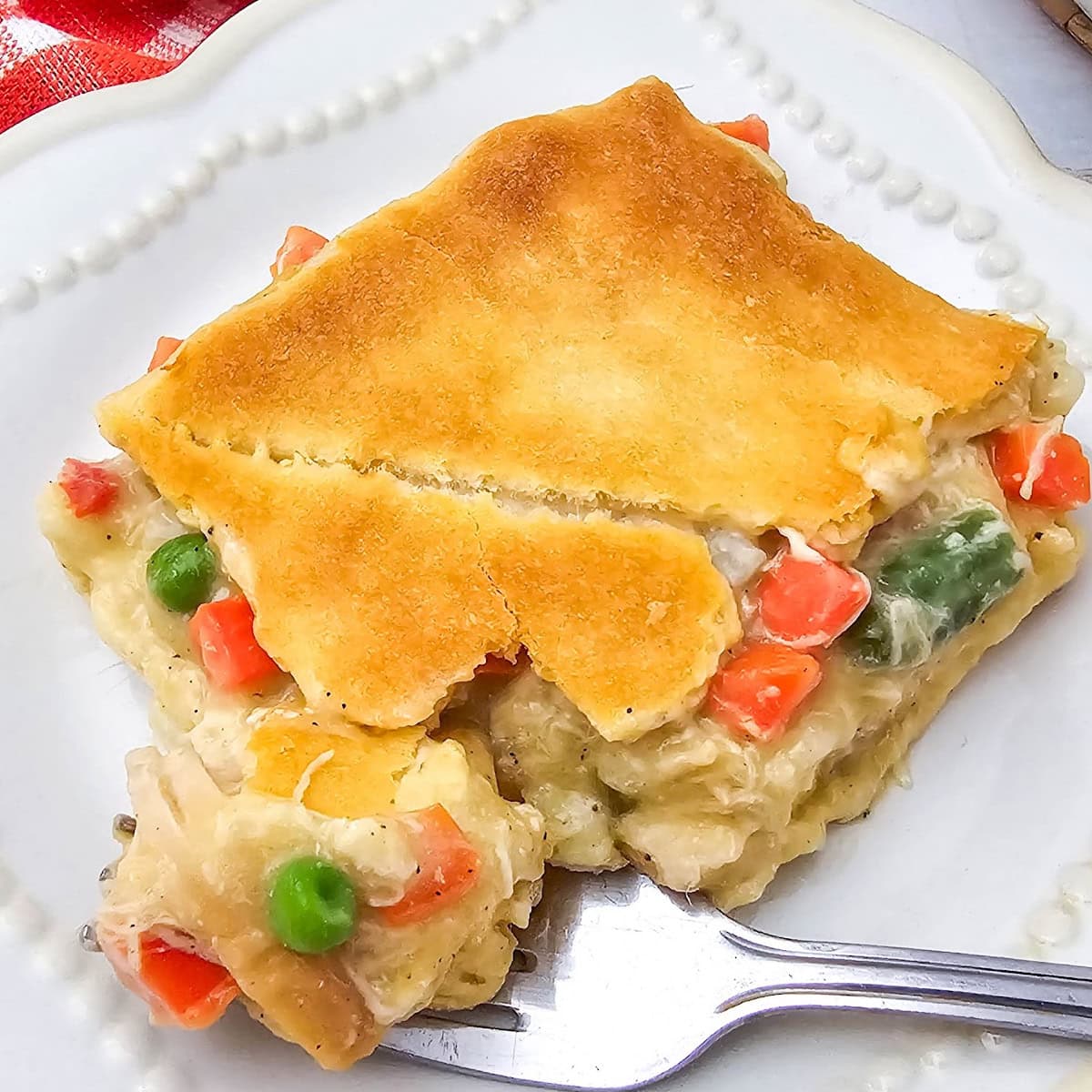 chicken pot pie casserole featured image