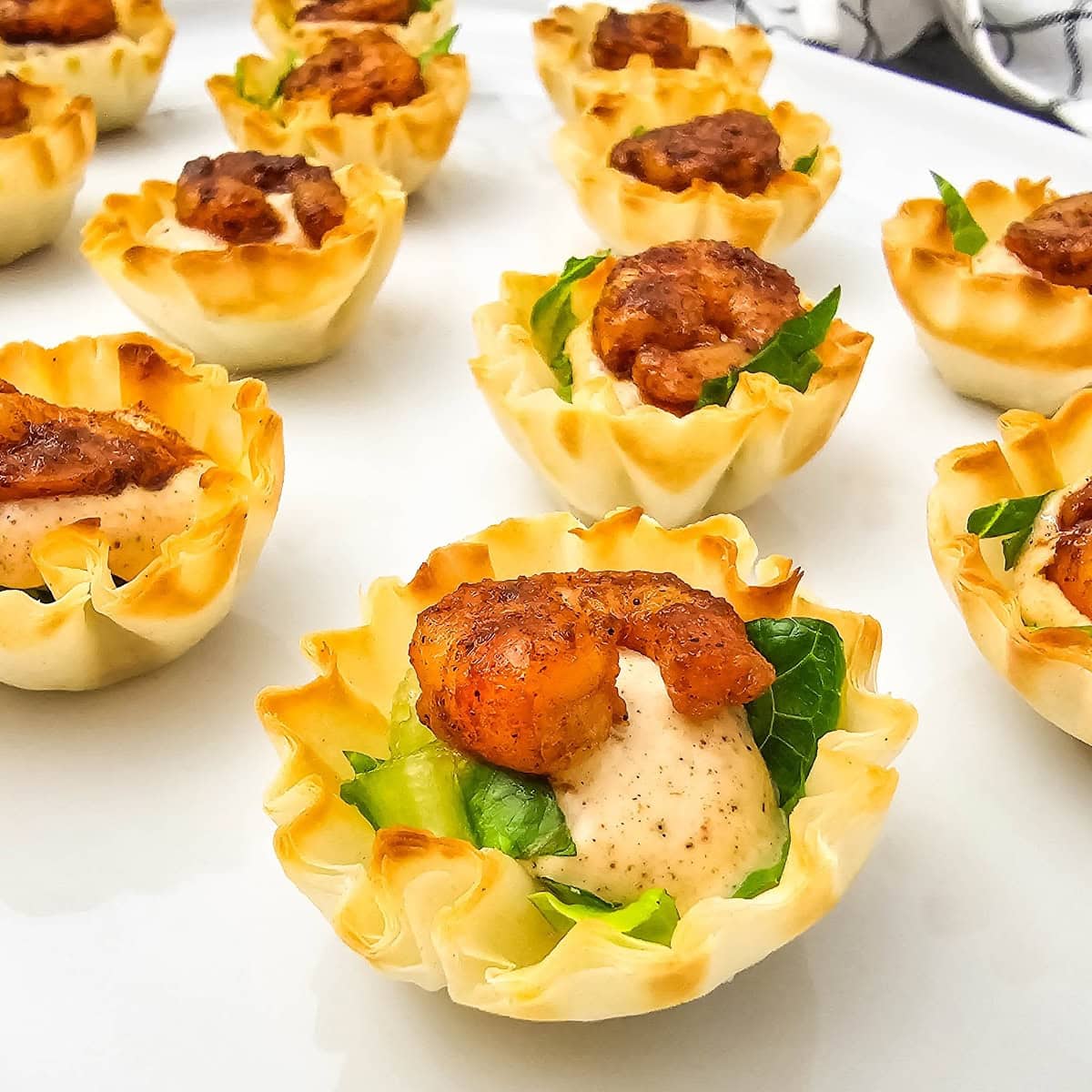 Chili Lime Shrimp in Phyllo Cups