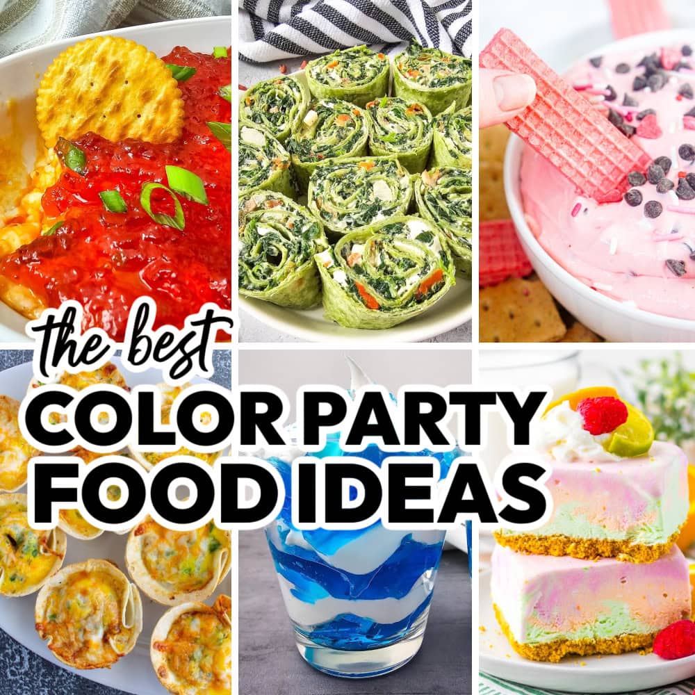 color party food ideas
