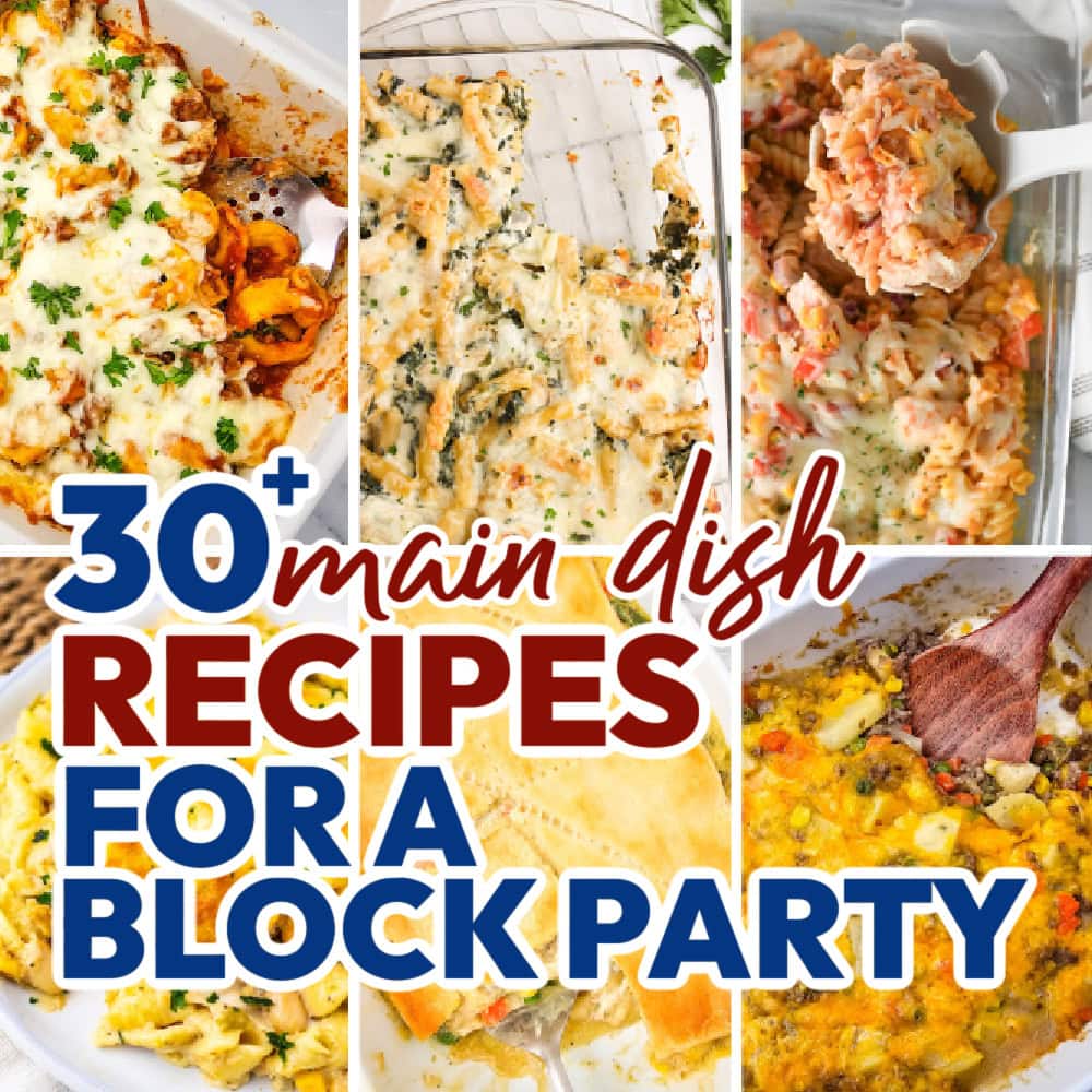 block party main dish recipes feature image