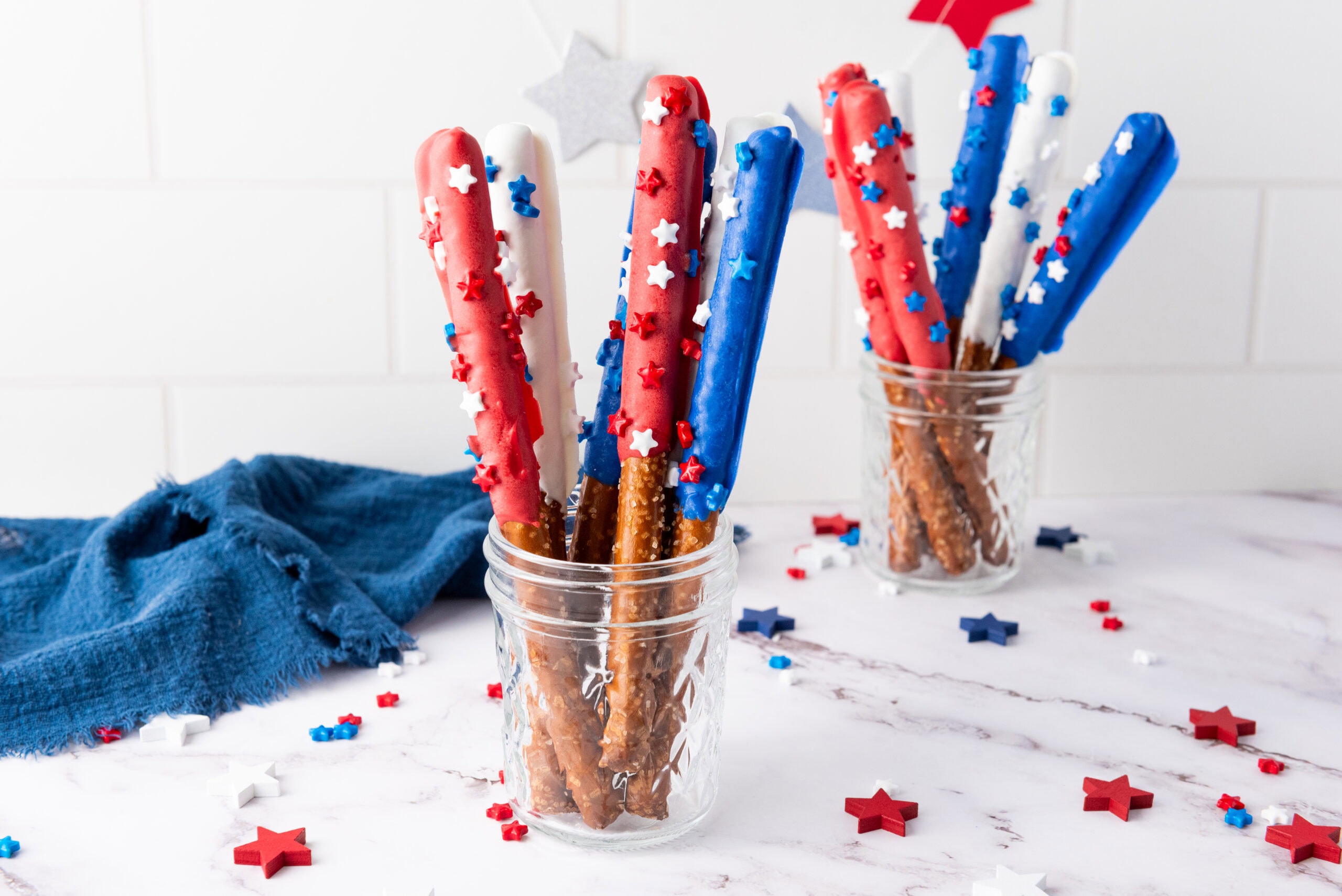 4th of July Firecracker Pretzel Rods 1 4th of July Firecracker Pretzel Rods