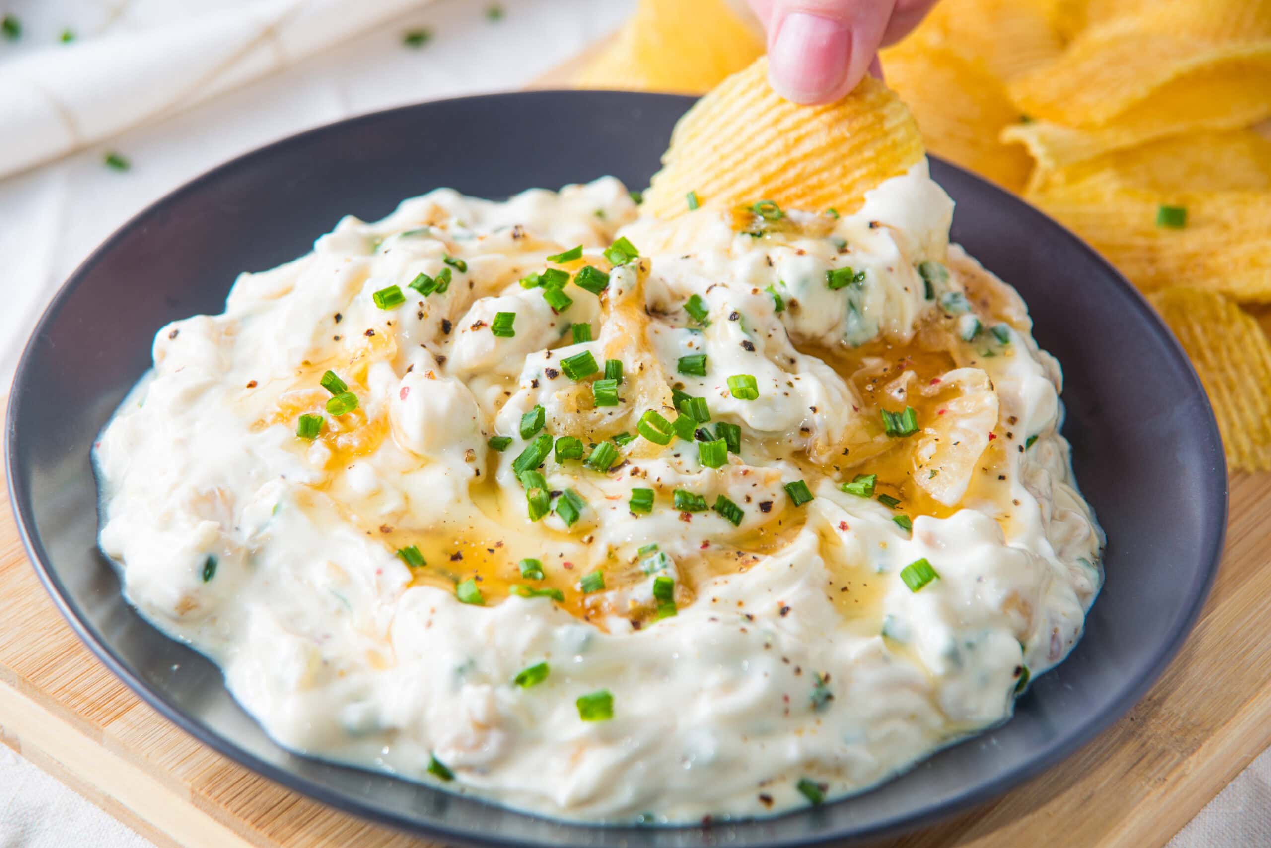 French Onion Dip with Honey 1 French Onion Dip with Honey