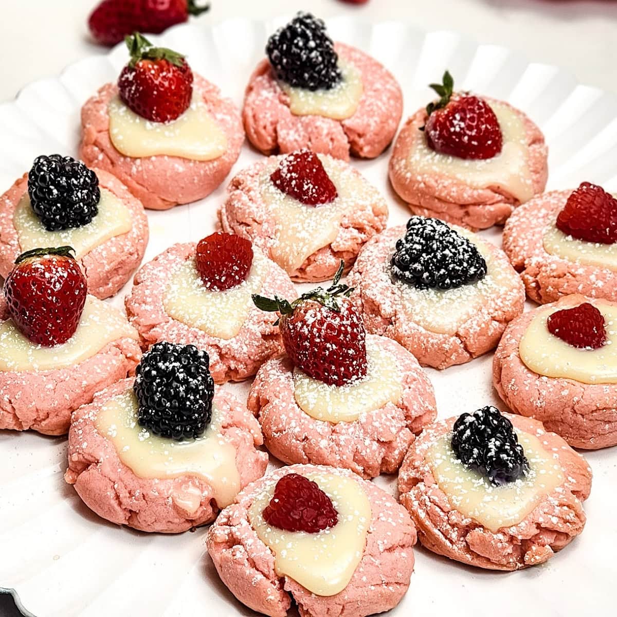 pink sugar cookies featured image