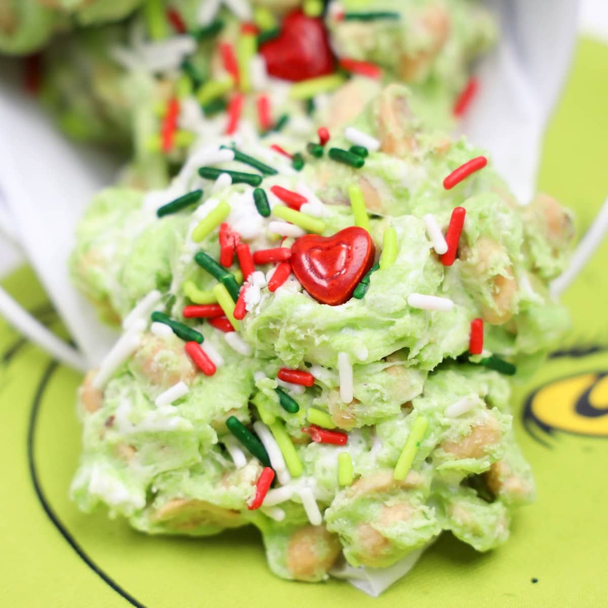 Grinch Poop Peanut Clusters 1 grinch poop peanut clusters featured image