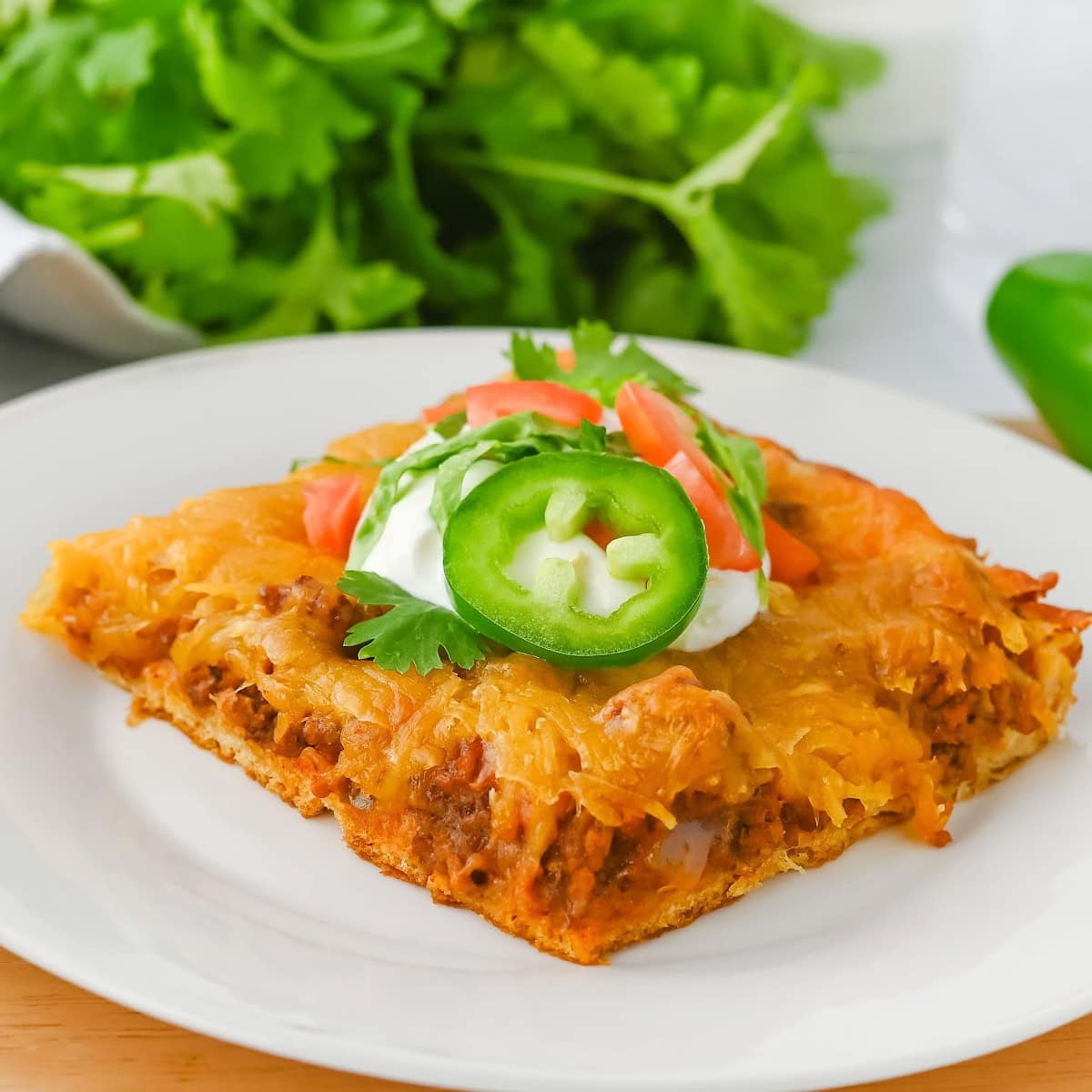 Ground Beef Crescent Roll Taco Bake 1 Crescent Roll Taco Bake featured image