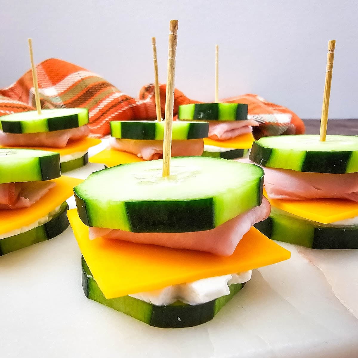 Ham & Cheese Cucumber Sandwich Bites 1 Ham & Cheese Cucumber Sandwich Bites