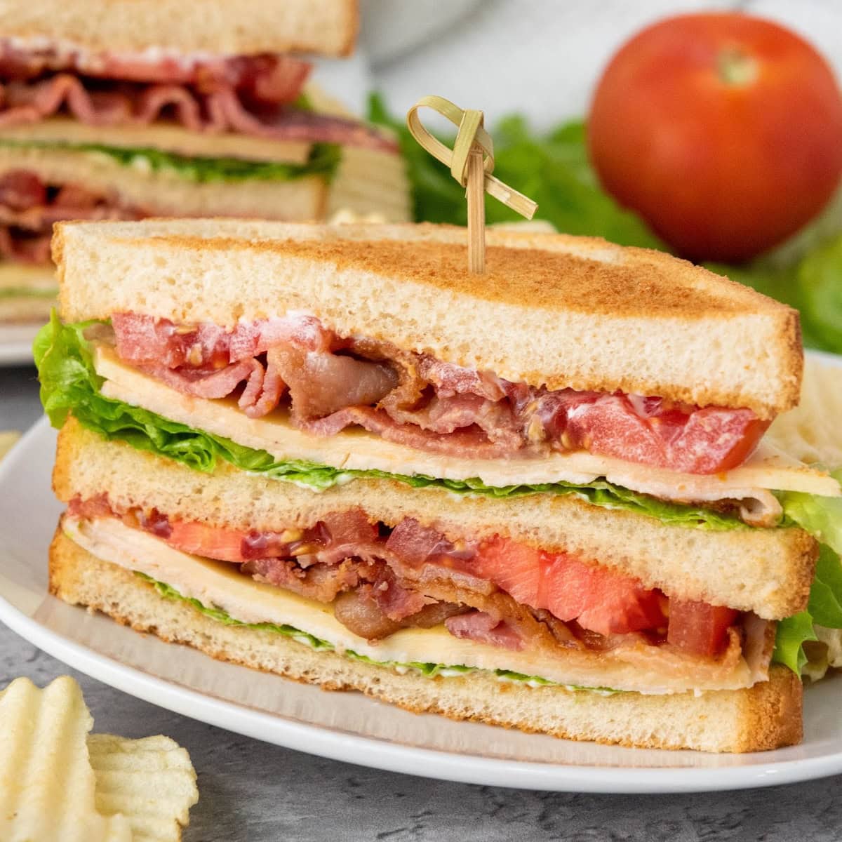 Homestyle Chicken & Bacon Club Sandwich 1 chicken club sandwich featured image
