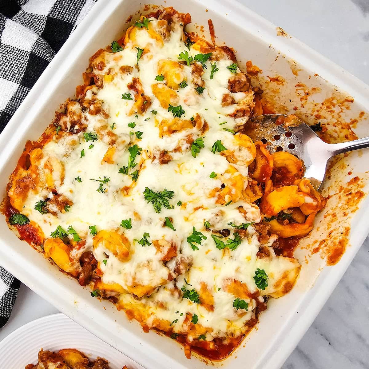 Italian Sausage Tortellini Casserole featured image