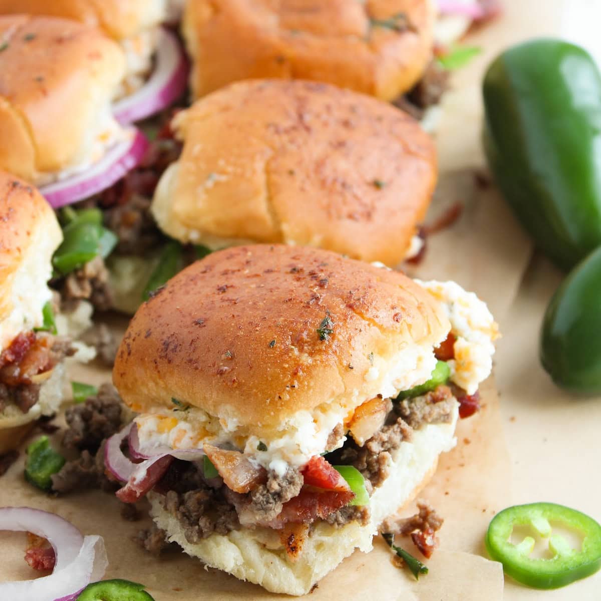 Jalapeño Popper Burger Sliders featured image