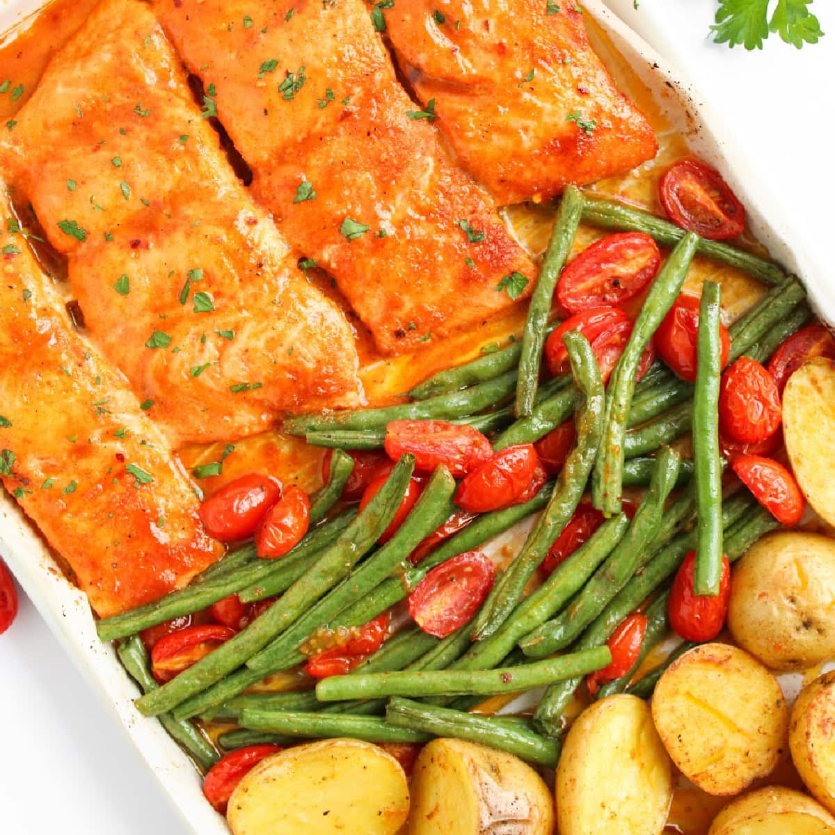 Maple Glazed Sheet Pan Salmon featured image