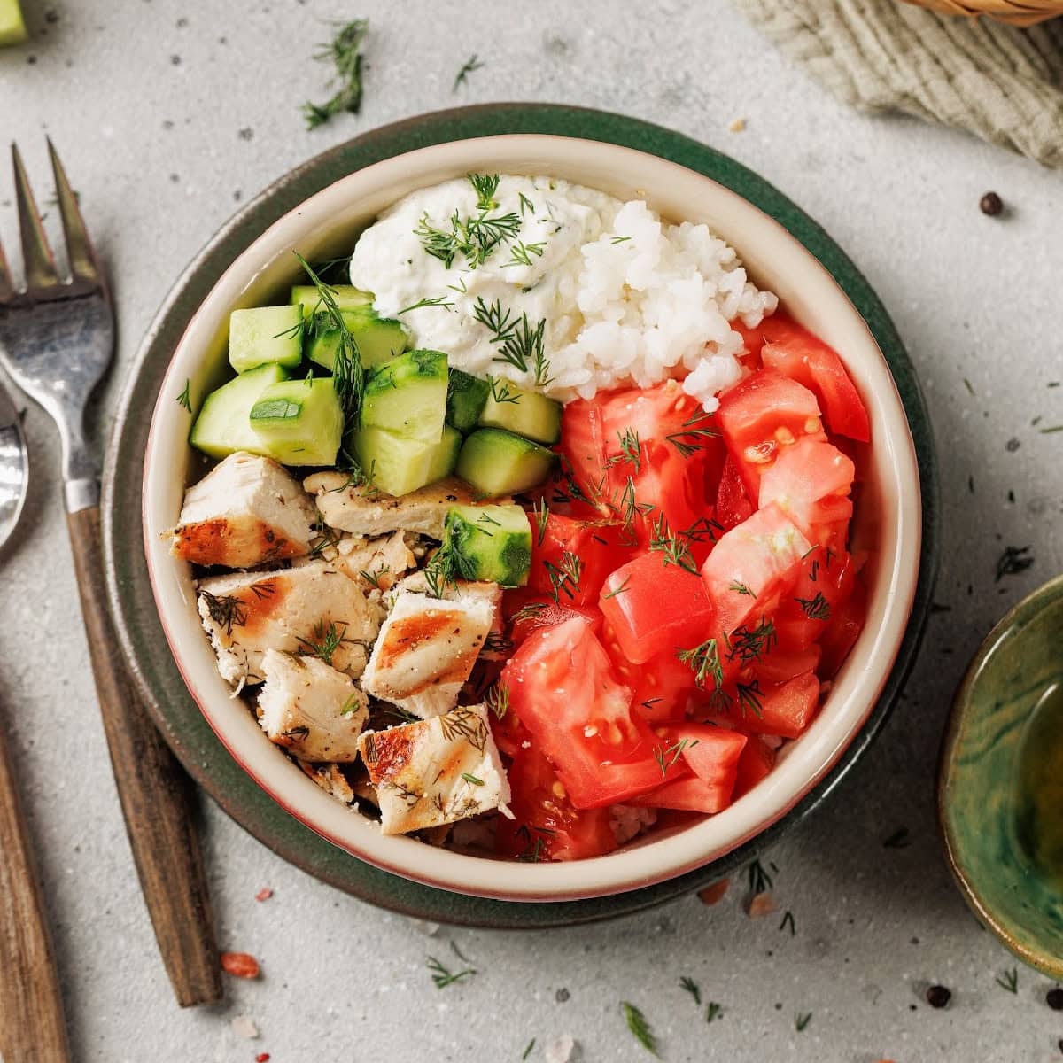 Mediterranean Lemon-Dill Chicken Bowl Featured image copy