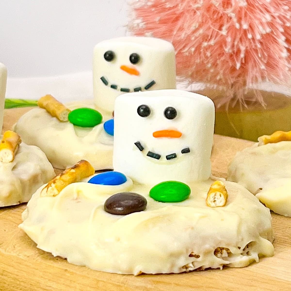 Melted Snowman Peanut Butter Cookies 1 melted snowman peanut butter cookies featured image