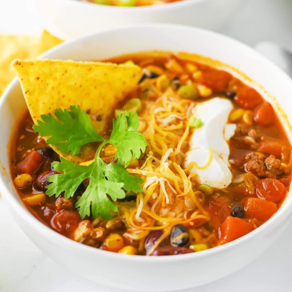 One-Pot Beef Taco Soup with Beans 1 taco soup featured image