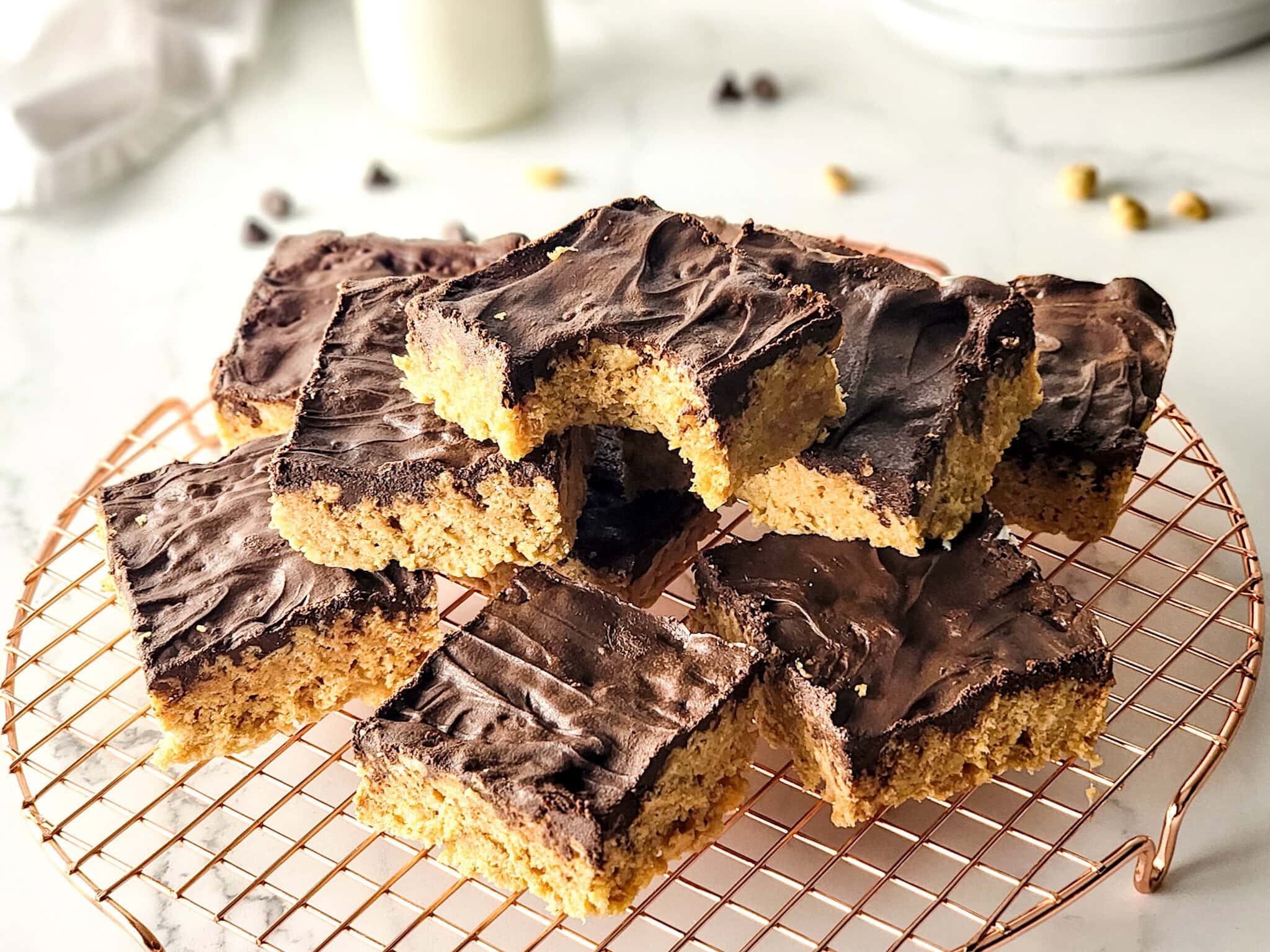 Peanut Butter Chocolate Rice Krispie Treats 1 Peanut Butter Chocolate Rice Krispie Treats