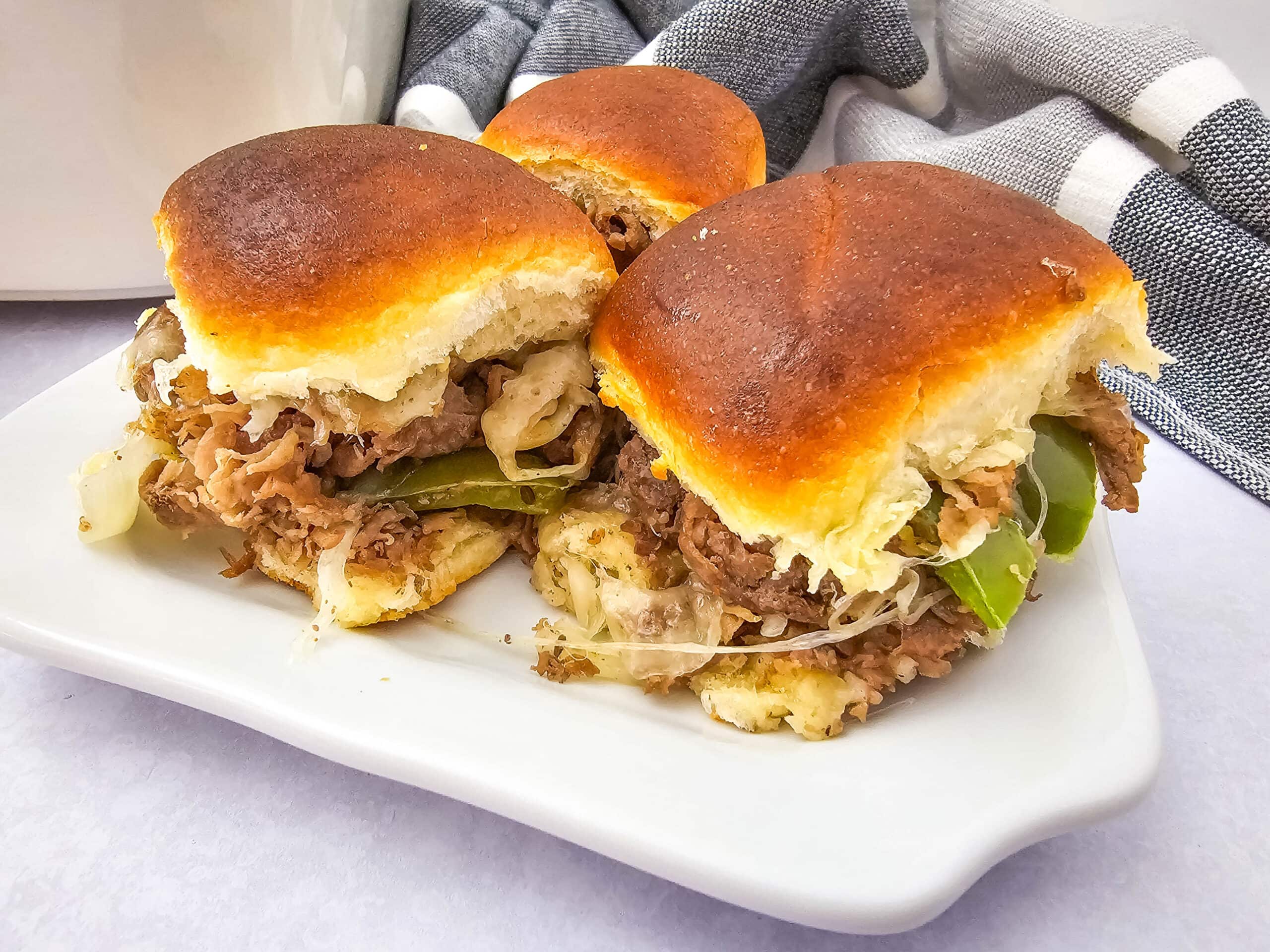 Quick and Cheesy Philly Cheesesteak Sliders in 30 Minutes 1 Quick and Cheesy Philly Cheesesteak Sliders in 30 Minutes