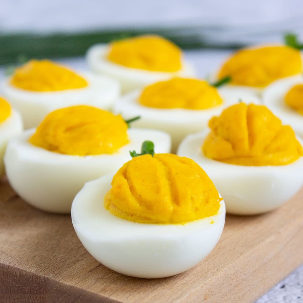 Pumpkin Deviled Eggs 1 pumpkin deviled eggs featured image
