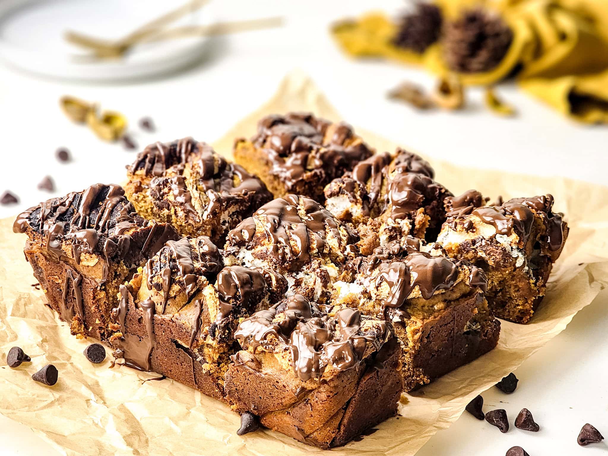Pumpkin S’mores Bars 1 pumpkin smore's bar