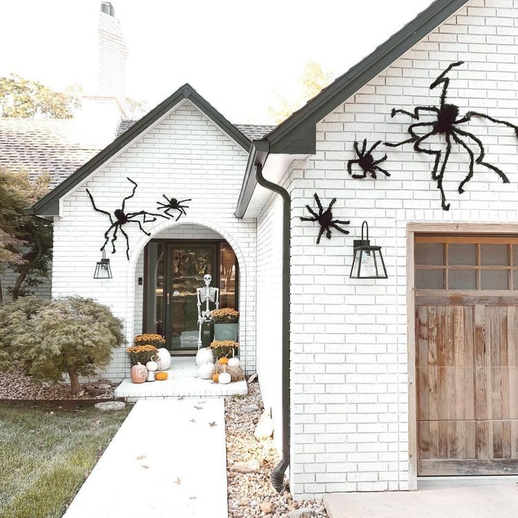 large spider porch decor