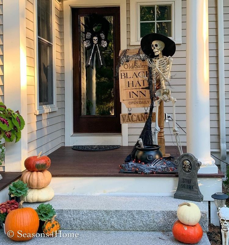 cauldron for porch decor