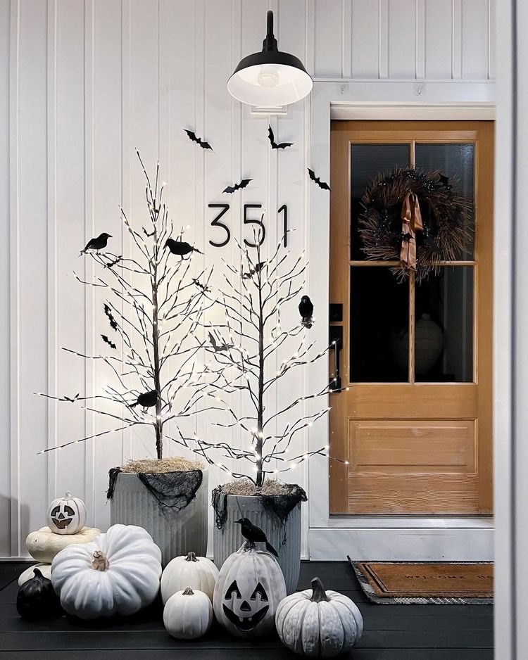 Halloween Light Up Trees