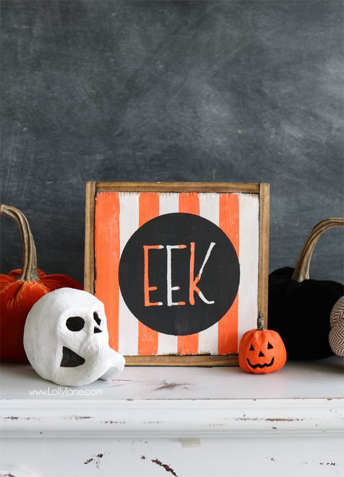 diy painted eek sign