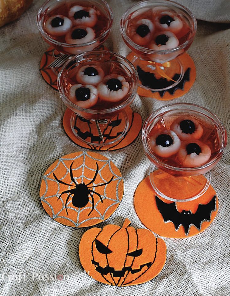 pumpkin coasters
