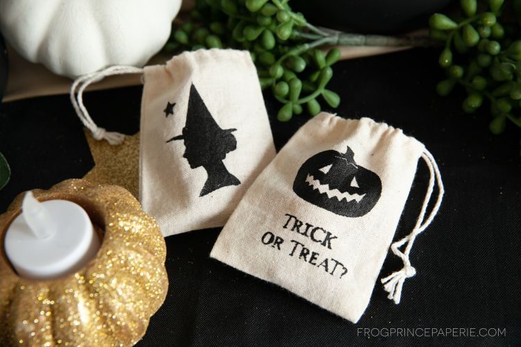 silk screen favor bags