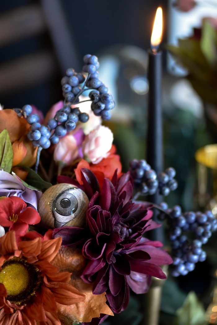 Halloween bouquet with eyeballs