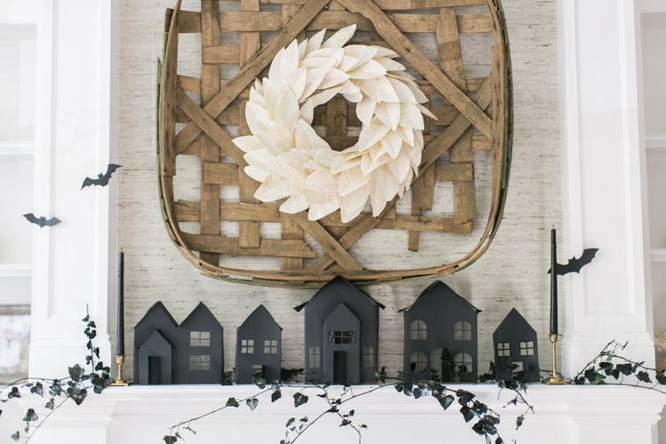halloween mantel ideas halloween village