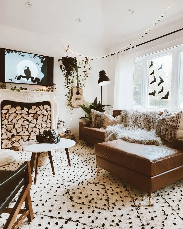 halloween mantel ideas fill up fireplace