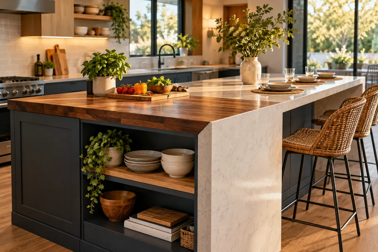 28 Stylish & Functional Kitchen Countertop Ideas to Try Now 24 Dual-Function Counter Space