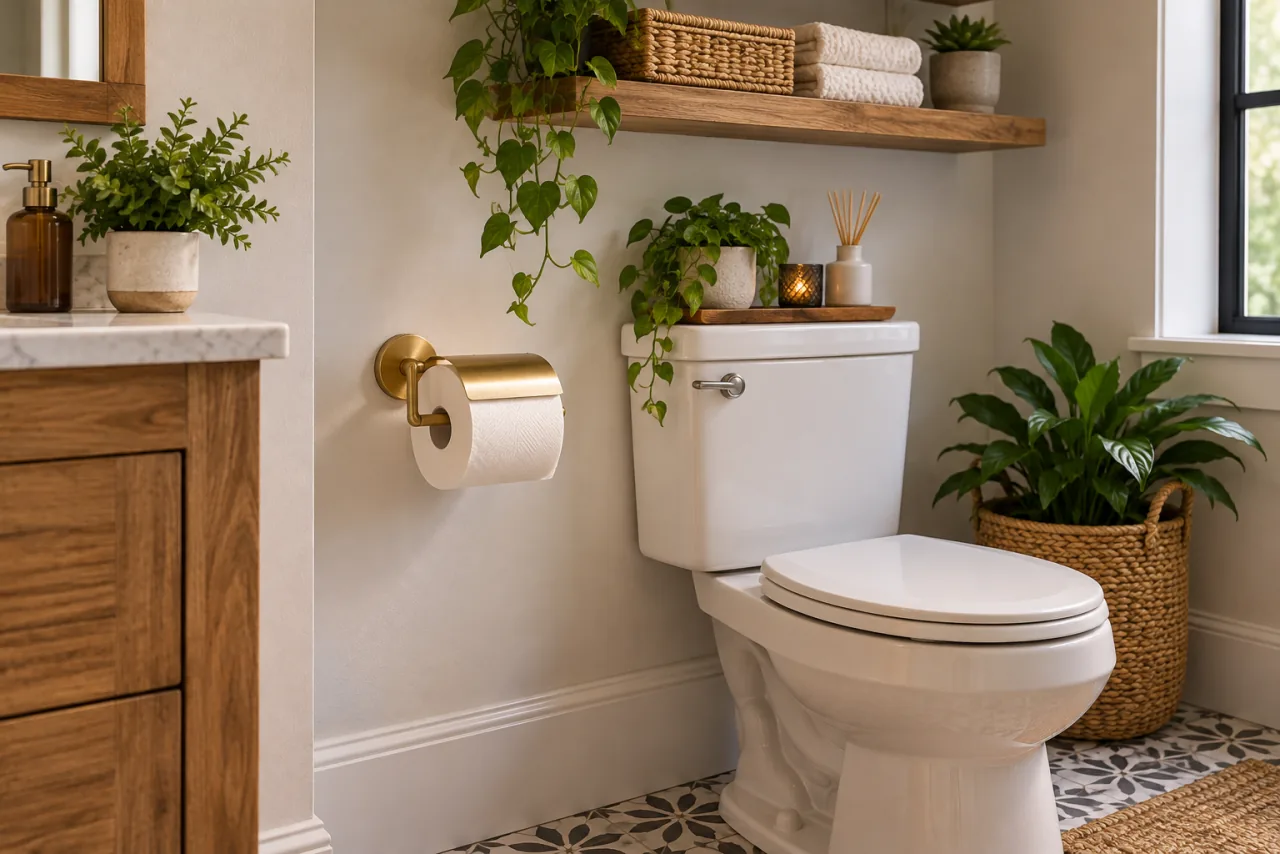 25 Gorgeous Above Toilet Decor Ideas You’ll Want to Steal 21 Stylish Toilet Paper Holders and Dispensers