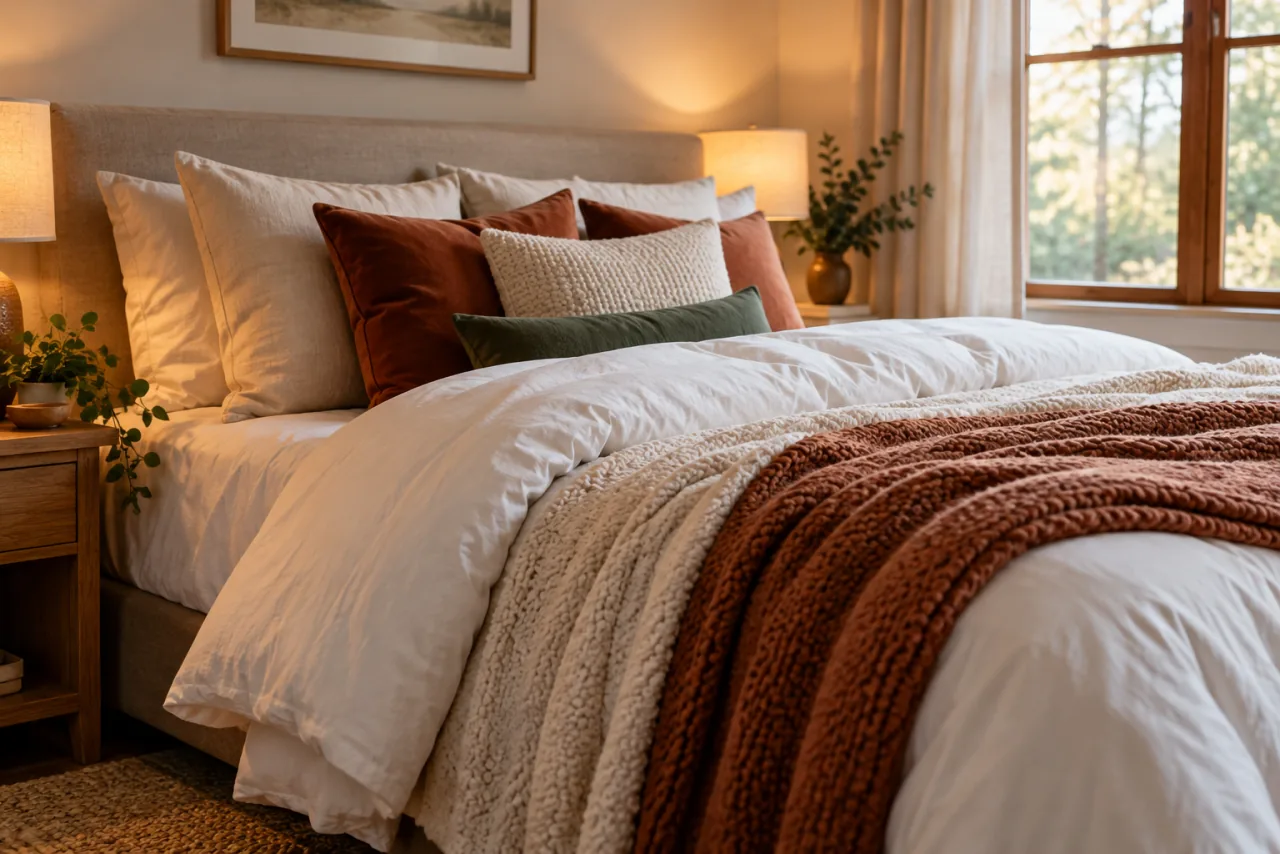 23 Warm and Cozy Bedroom Ideas for the Ultimate Retreat 21 Comfortable, Supportive Mattress and Bedding