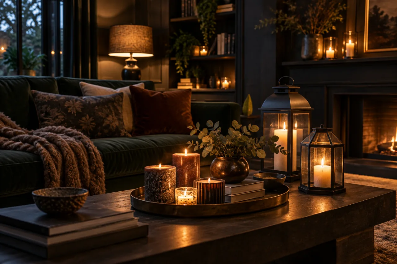 22 Dark and Moody Living Room Ideas You’ll Fall in Love With 21 Use Mood-Enhancing Candles and Lanterns