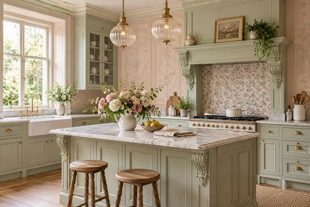 Using Soft, Muted Pastel Colors With Intricate Detailing