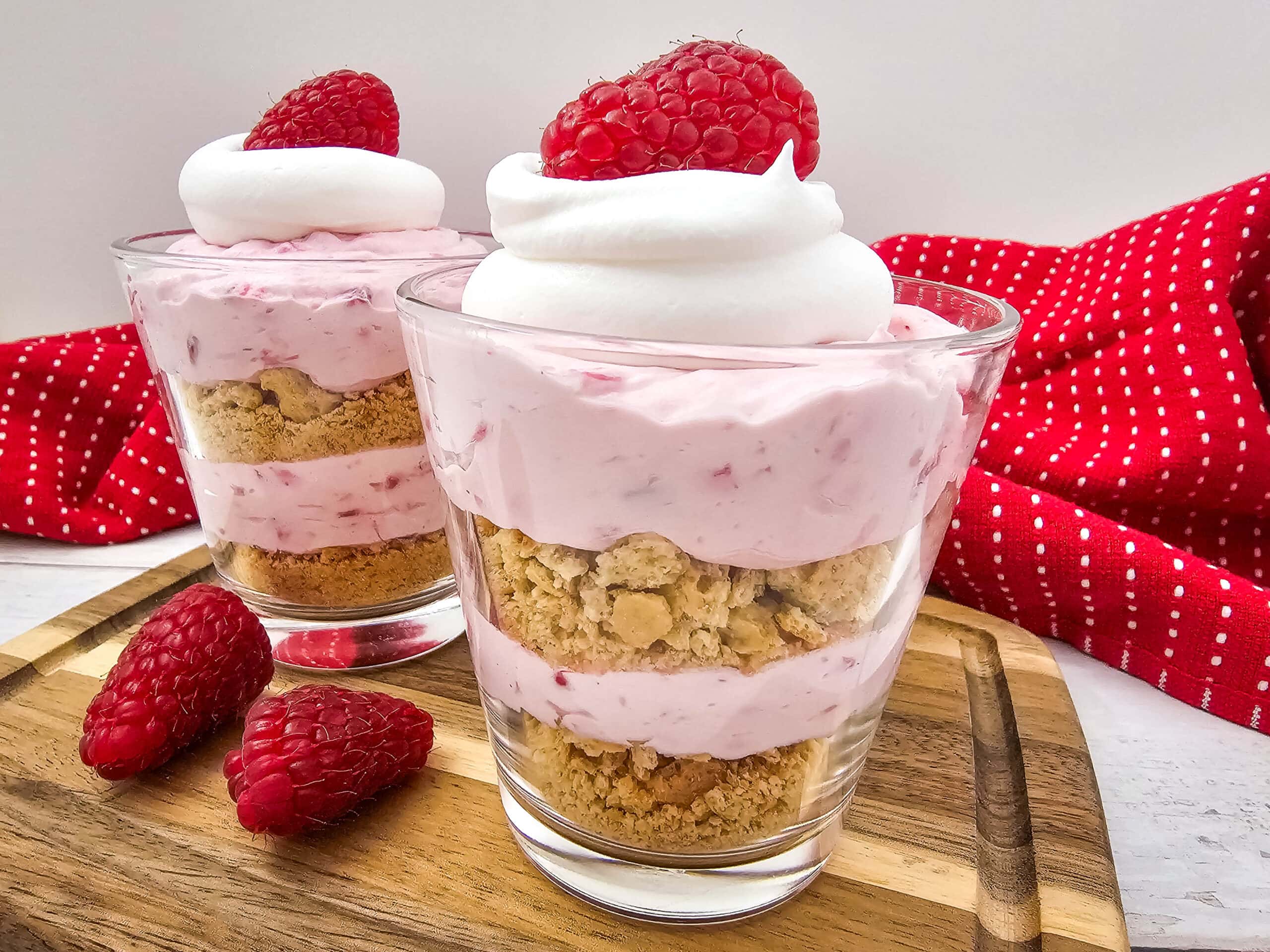 Layered Raspberry Cheesecake Parfaits – A 15-Minute Dessert! 1 Layered Raspberry Cheesecake Parfaits – A 15-Minute Dessert!