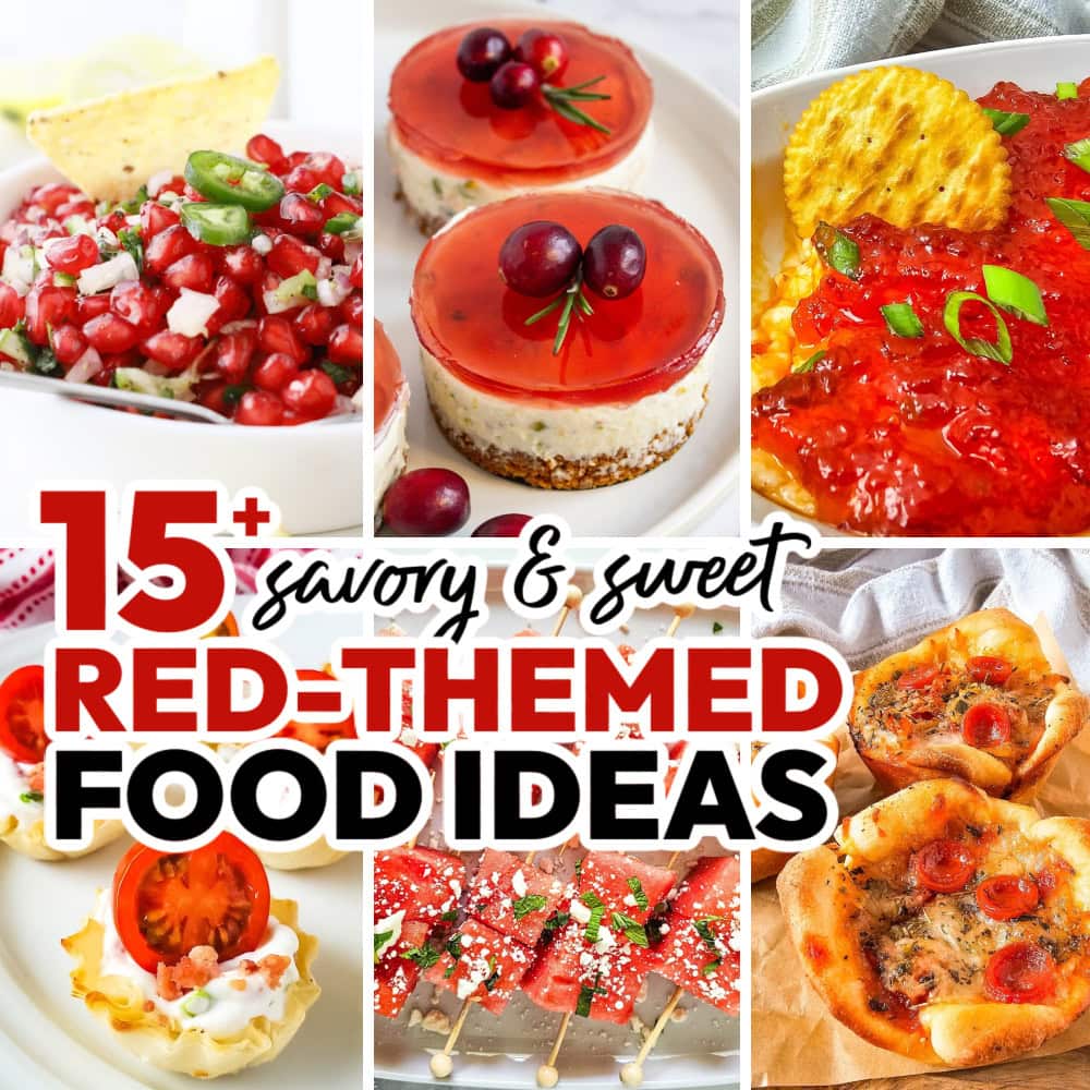 15+ Red Food Ideas for a Red-Themed Party