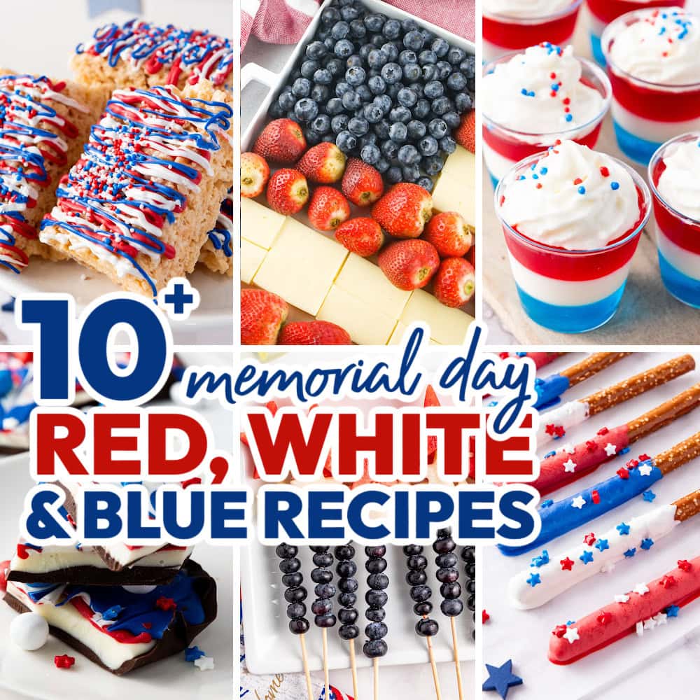 red, white, and blue recipes