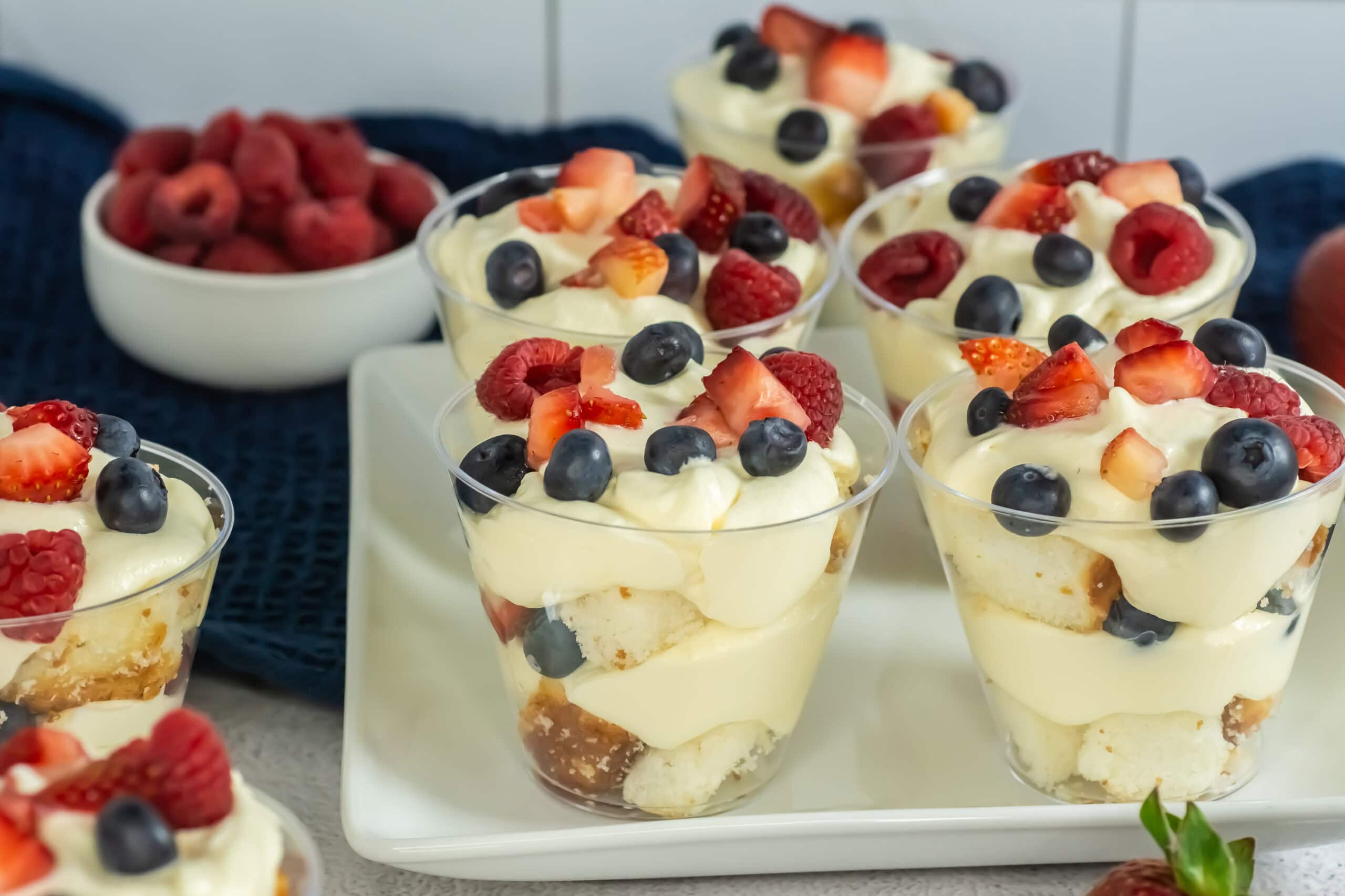 Red, White & Blue Mixed Berry Trifles 1 Red, White & Blue Mixed Berry Trifles