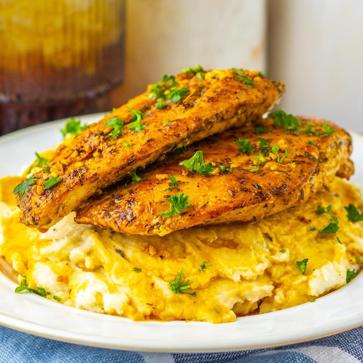 Saucy Garlic Herb Chicken Skillet